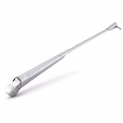 Torkararm lackad silver till Volvo 1800E, 1800ES 1971-72, vänster, Volvo OE 685696