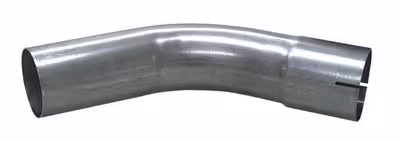 Rörböj 76,0 mm, 45°, med muff, rostfritt, universal