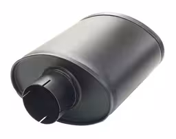 Lyddemper, lyddemper Turbotight 76, L=250 mm, oval, muffer, universal