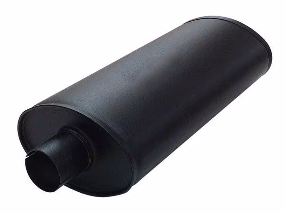 Lyddemper, lyddemper Heavy 63, L=500 mm, oval, muffer, universal