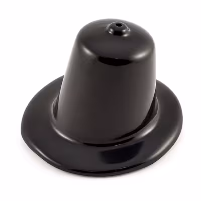 Växelspaksdamask till Volvo PV444, Duett -56, svart, Volvo OE 96588-1
