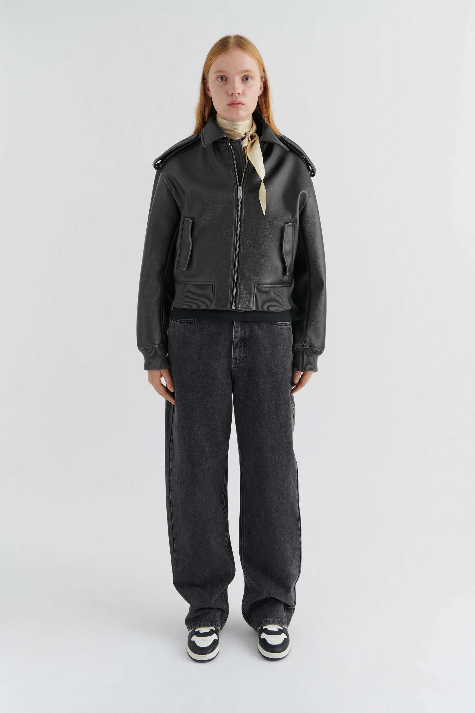 Leighton PU Bomber Jacket - Image 8