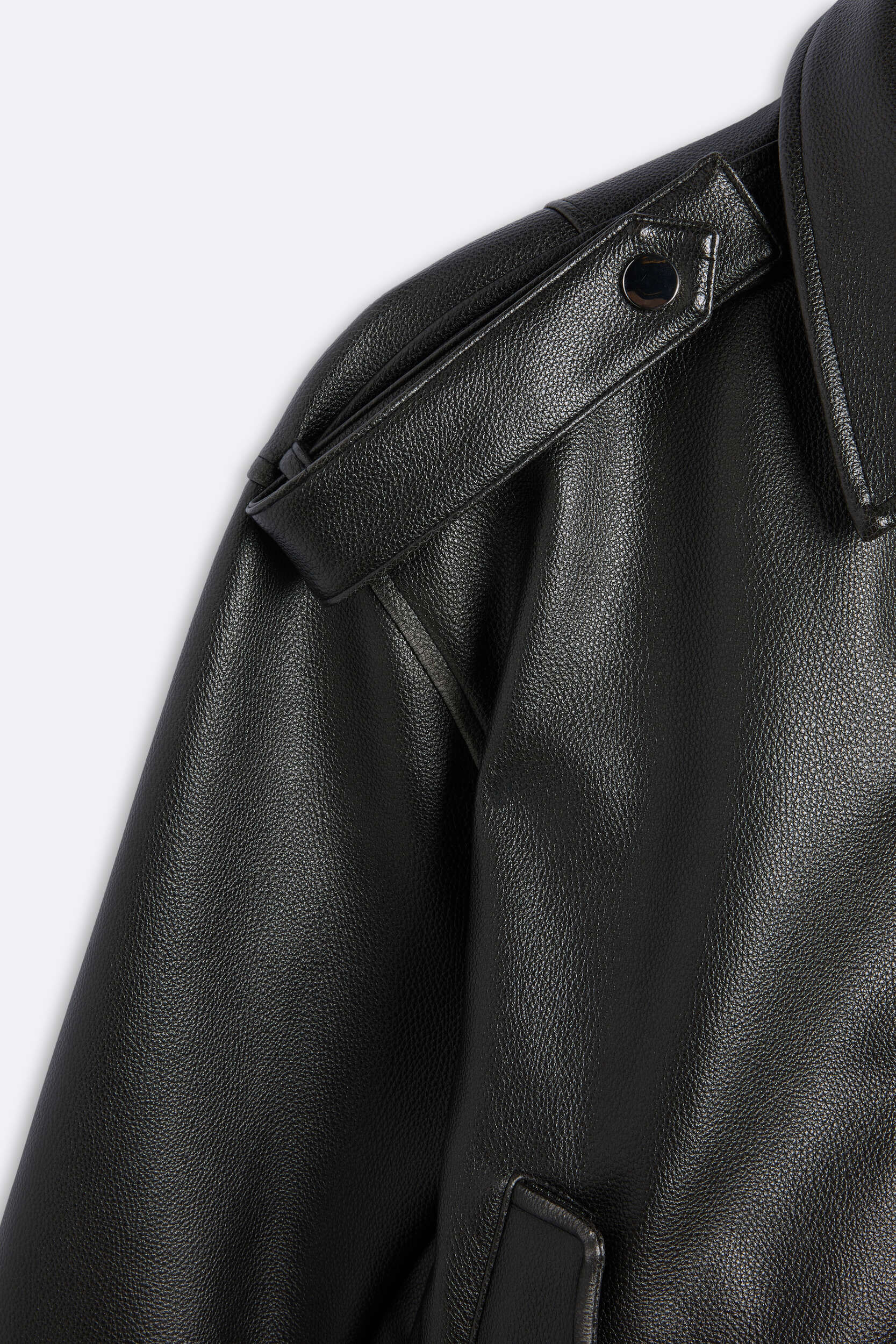 Leighton PU Bomber Jacket - Image 14