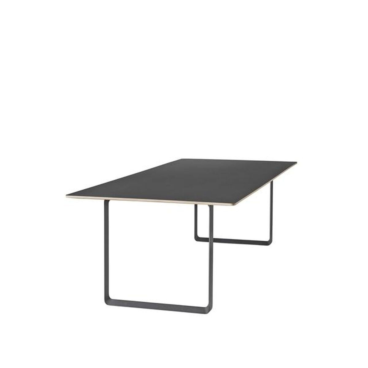 70/70 Dining Table 170x85 Black Linoleum/ Black