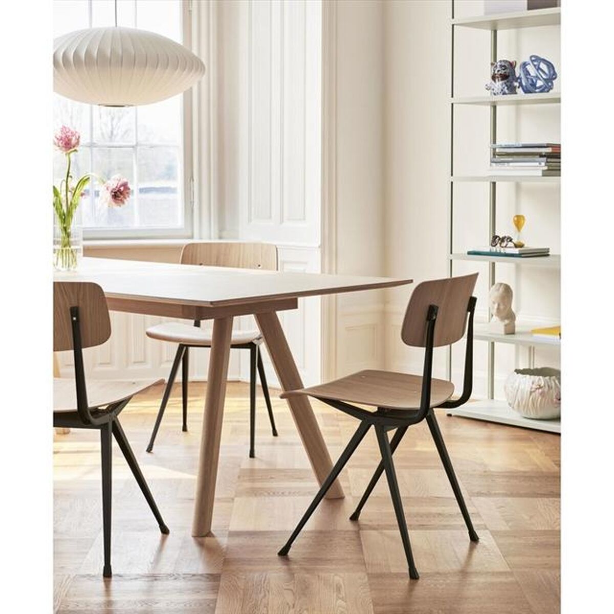 CPH30 Dining Table L200 Oak/ Off White