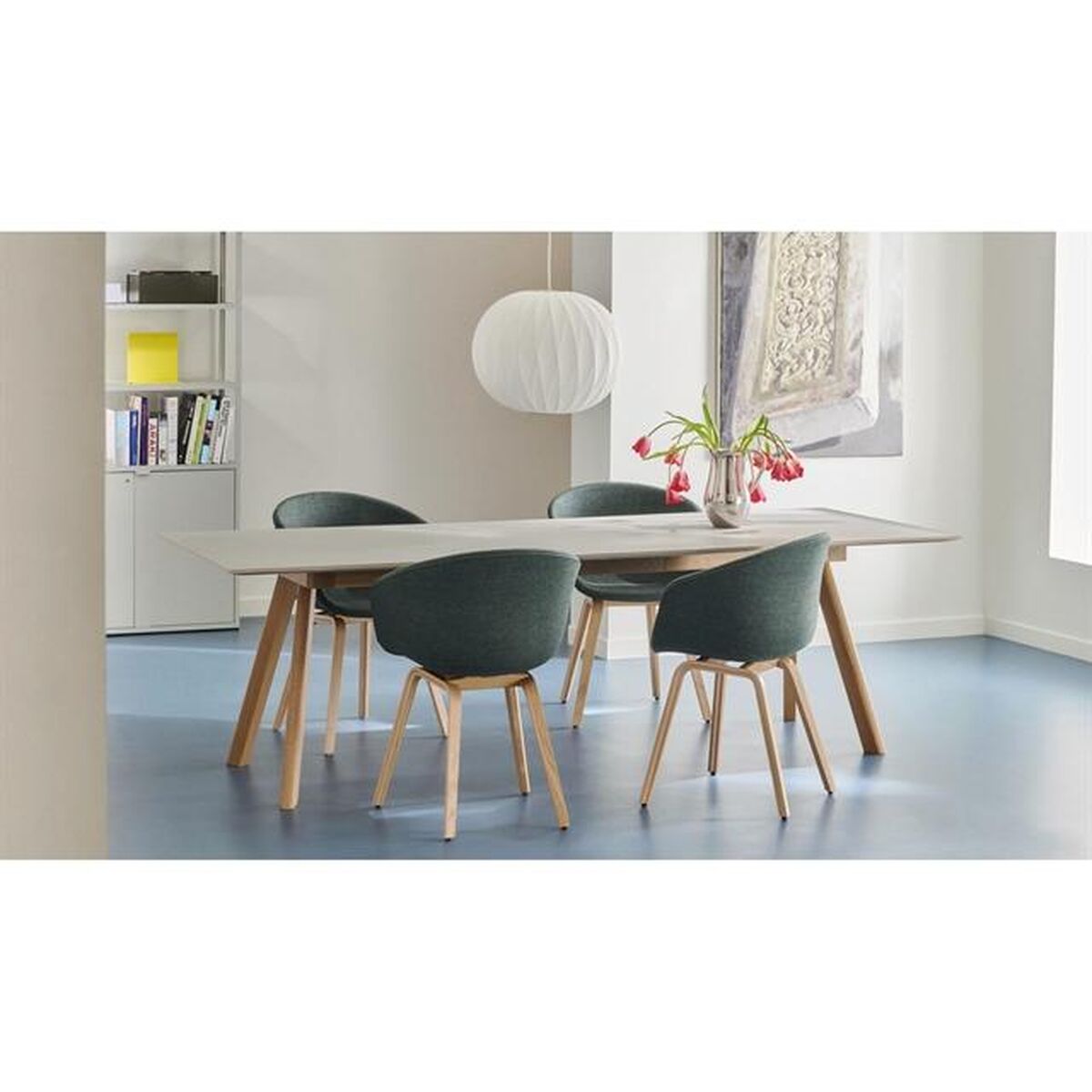 CPH30 Dining Table L200 Oak/ Off White