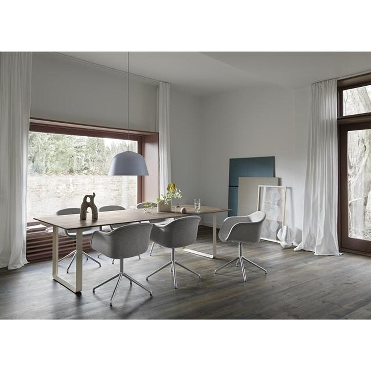70/70 Dining Table 170x85 Smoked Oak/ White