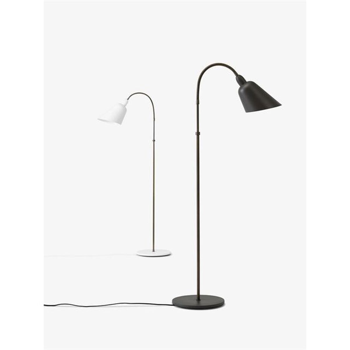 Bellevue AJ7 Floor Lamp Anniversary Edition Stone Grey/Bronzed Brass
