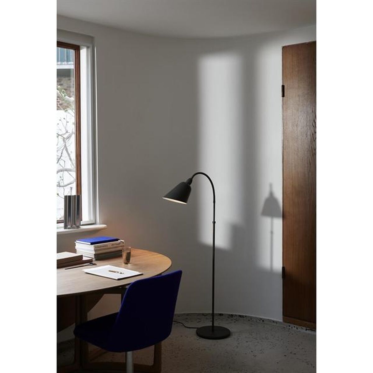 Bellevue AJ7 Floor Lamp Anniversary Edition Stone Grey/Bronzed Brass