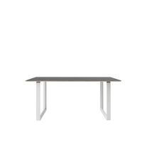 70/70 Dining Table Black Black Linoleum/ Gray