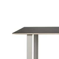 70/70 Dining Table Black Black Linoleum/ Gray